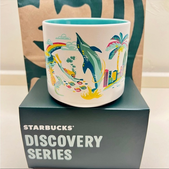 🏝️ WAIKIKI Discovery Series 14oz mug NIB coffee tea Starbucks Hawaii collection - Picture 2 of 10